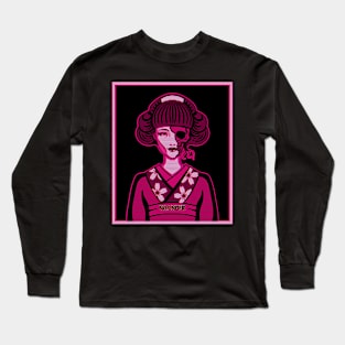 Horror geisha, dead geisha, terror geisha violet Long Sleeve T-Shirt